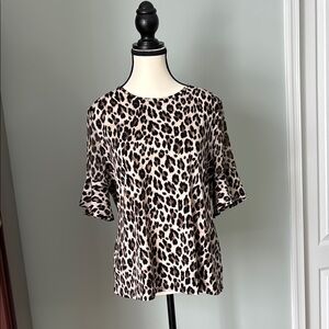 Vince Camuto Leopard Print Blouse